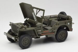 Jeep Willys Verde Militar Gate 1:18 1061 Metal - imaginea 2 din 8