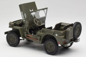 Jeep Willys Verde Militar Gate 1:18 1061 Metal - imaginea 5 din 8