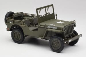 Jeep Willys Verde Militar Gate 1:18 1061 Metal - imaginea 6 din 8