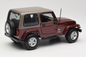 Jeep Wrangler TJ Sahara Roșu Maisto 1:18 31662 Metal - imaginea 3 din 8