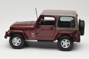 Jeep Wrangler TJ Sahara Roșu Maisto 1:18 31662 Metal - imaginea 4 din 8