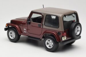 Jeep Wrangler TJ Sahara Roșu Maisto 1:18 31662 Metal - imaginea 7 din 8