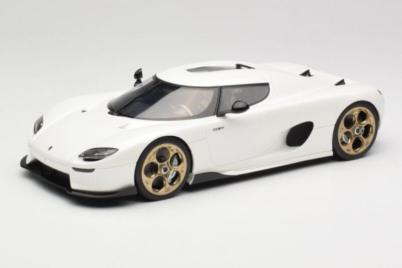 Koenigsegg CC850 Crystal White GT Spirit 1:18 GT903 Rășină