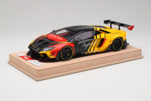 Lamborghini Aventador Liberty Walk Infinite Negru Galben Timothy & Pierre 1:18 REMC035 Metal - imaginea 2 din 7