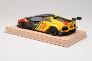 Lamborghini Aventador Liberty Walk Infinite Negru Galben Timothy & Pierre 1:18 REMC035 Metal - imaginea 5 din 7