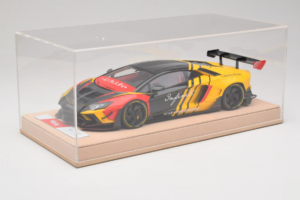 Lamborghini Aventador Liberty Walk Infinite Negru Galben Timothy & Pierre 1:18 REMC035 Metal - imaginea 6 din 7