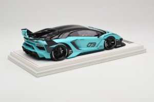 Lamborghini Aventador Liberty Walk LB-Silhouette WORKS GT Evo Verde Mentă IVY 1:18 REMC001 Rășină - imaginea 3 din 7