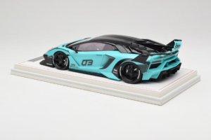 Lamborghini Aventador Liberty Walk LB-Silhouette WORKS GT Evo Verde Mentă IVY 1:18 REMC001 Rășină - imaginea 5 din 7