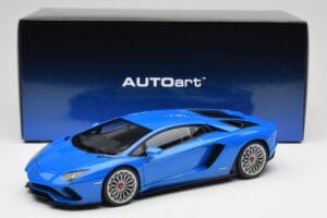 Lamborghini Aventador S LP740-4 Blue Nila AUTOart 1:18 79134 Metal - imaginea 8 din 8