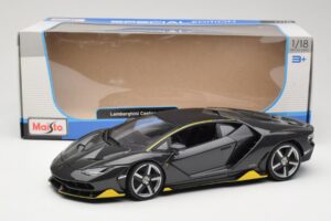 Lamborghini Centenario Gri Maisto 1:18 31386-M1 Metal - imaginea 8 din 8