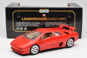 Lamborghini Diablo Roșu Bburago 1:18 3028-M1 Metal - imaginea 8 din 8