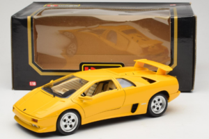 Lamborghini Diablo Galben Bburago 1:18 3041-M2 Metal - imaginea 8 din 8