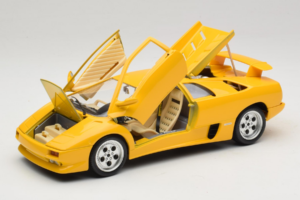 Lamborghini Diablo Galben Bburago 1:18 3041-M2 Metal - imaginea 2 din 8