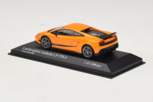 Lamborghini Gallardo LP570-4 Superleggera Portocaliu Metalizat Minichamps 1:43 400103841 Metal - imaginea 3 din 5