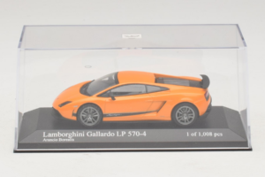 Lamborghini Gallardo LP570-4 Superleggera Portocaliu Metalizat Minichamps 1:43 400103841 Metal - imaginea 4 din 5