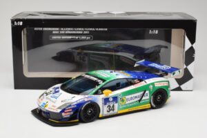 Lamborghini Gallardo LP600+ GT3 Reiter Engineering #34 H-J. Stuck / D. Rostek ADAC 24 Hours Nurburgring 2011 Minichamps 1:18  - imaginea 6 din 6