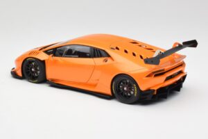Lamborghini Huracan LP620-2 Super Trofeo Arancio Borealis Pearl Effect Portocaliu AUTOart 1:18 81558 Metal - imaginea 6 din 8