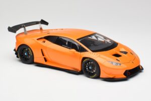 Lamborghini Huracan LP620-2 Super Trofeo Arancio Borealis Pearl Effect Portocaliu AUTOart 1:18 81558 Metal - imaginea 7 din 8