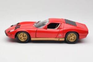 Lamborghini Miura Roșu Anson 1:18 30302 Metal - imaginea 4 din 8