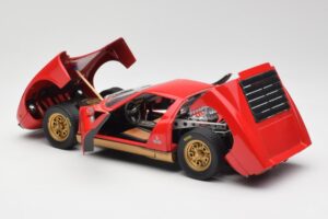 Lamborghini Miura Roșu Anson 1:18 30302 Metal - imaginea 5 din 8