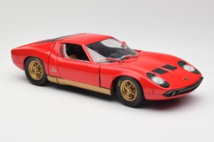 Lamborghini Miura Roșu Anson 1:18 30302 Metal - imaginea 6 din 8