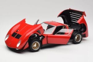 Lamborghini Miura SVR Roșu & Negru Kyosho 1:18 08319R Metal - imaginea 2 din 8