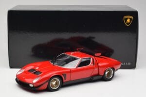 Lamborghini Miura SVR Roșu & Negru Kyosho 1:18 08319R Metal - imaginea 8 din 8
