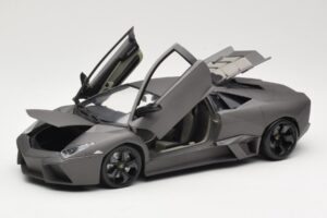 Lamborghini Reventon Matte Grey Bburago 1:18 18-11029 Metal - imaginea 2 din 8
