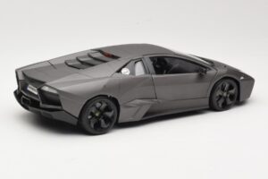 Lamborghini Reventon Matte Grey Bburago 1:18 18-11029 Metal - imaginea 3 din 8