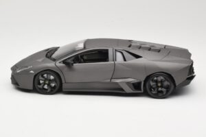 Lamborghini Reventon Matte Grey Bburago 1:18 18-11029 Metal - imaginea 4 din 8