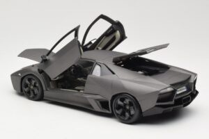 Lamborghini Reventon Matte Grey Bburago 1:18 18-11029 Metal - imaginea 5 din 8