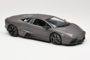 Lamborghini Reventon Matte Grey Bburago 1:18 18-11029 Metal - imaginea 6 din 8