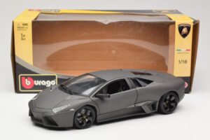 Lamborghini Reventon Matte Grey Bburago 1:18 18-11029 Metal - imaginea 8 din 8