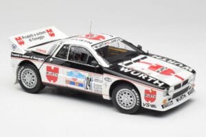 Lancia 037 #1 G. Cunico / E. Bartolich Targa Florio Winner 1983 Kyosho 1:18 08302H Metal - imaginea 6 din 8