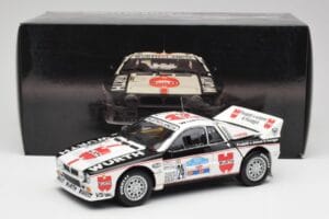 Lancia 037 #1 G. Cunico / E. Bartolich Targa Florio Winner 1983 Kyosho 1:18 08302H Metal - imaginea 8 din 8