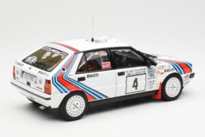 Lancia Delta HF 4WD #4 M. Alen / I. Kivimaki Martini Rally 1000 Lakes 1987 Kyosho 1:18 08960B Metal - imaginea 3 din 8