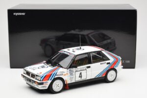 Lancia Delta HF 4WD #4 M. Alen / I. Kivimaki Martini Rally 1000 Lakes 1987 Kyosho 1:18 08960B Metal - imaginea 8 din 8
