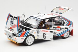 Lancia Delta HF 4WD #6 M. Biasion / T. Siviero Martini Rally Monte Carlo 1987 Kyosho 1:18 08960A Metal - imaginea 2 din 8