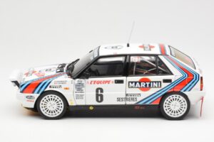 Lancia Delta HF 4WD #6 M. Biasion / T. Siviero Martini Rally Monte Carlo 1987 Kyosho 1:18 08960A Metal - imaginea 4 din 8