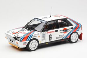 Lancia Delta HF 4WD #6 M. Biasion / T. Siviero Martini Rally Monte Carlo 1987 Kyosho 1:18 08960A Metal