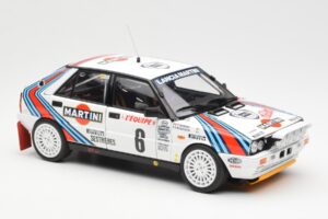 Lancia Delta HF 4WD #6 M. Biasion / T. Siviero Martini Rally Monte Carlo 1987 Kyosho 1:18 08960A Metal - imaginea 6 din 8