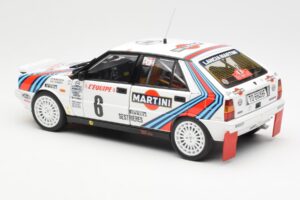 Lancia Delta HF 4WD #6 M. Biasion / T. Siviero Martini Rally Monte Carlo 1987 Kyosho 1:18 08960A Metal - imaginea 7 din 8