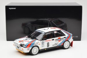 Lancia Delta HF 4WD #6 M. Biasion / T. Siviero Martini Rally Monte Carlo 1987 Kyosho 1:18 08960A Metal - imaginea 8 din 8