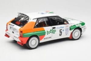 Lancia Delta HF Integrale Evo II Totip #5 A. Aghini / S. Farnocchia Rally Monte Carlo 1993 Kyosho 1:18 08348F Metal - imaginea 3 din 8