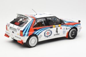 Lancia Delta HF Integrale Evo Martini #4 D. Auriol / B. Occelli Winner Rally Monte Carlo 1992 Kyosho 1:18 08348A Metal - imaginea 3 din 8