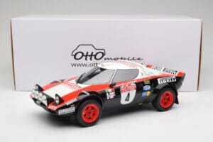 Lancia Stratos HF Gr.4 Negru #0 M. Alen / I. Kivimäki Rally San Remo 1978 Otto 1:12 G088 Rășină - imaginea 6 din 6