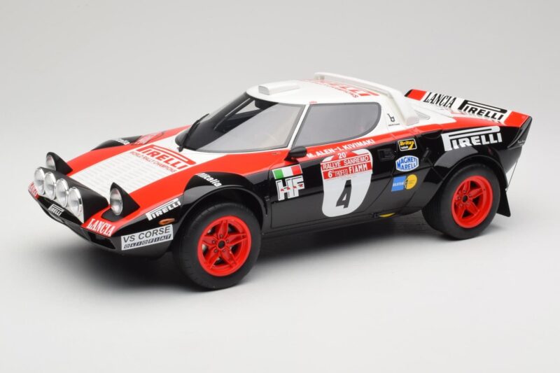Lancia Stratos HF Gr.4 Negru #0 M. Alen / I. Kivimäki Rally San Remo 1978 Otto 1:12 G088 Rășină