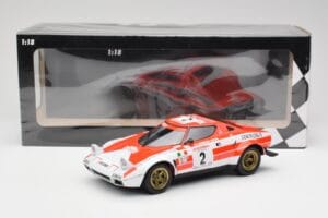Lancia Stratos HF #2 J-B. Andruet / Biche Winners Tour de Corse 1974 Minichamps 1:18 155741702 Metal - imaginea 6 din 6
