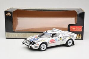 Lancia Stratos HF #2 Jolly Club A. Fassina / M. Mannini Rally Sanremo 1979 Sun Star 1:18 4510 Metal - imaginea 6 din 6
