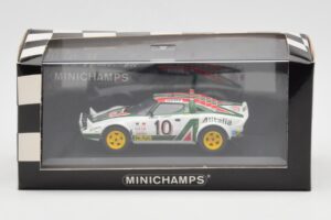 Lancia Stratos #10 Team Alitalia S. Munari / S. Maiga Rally Monte Carlo 1976 Minichamps 1:43 430761210 Metal - imaginea 4 din 4